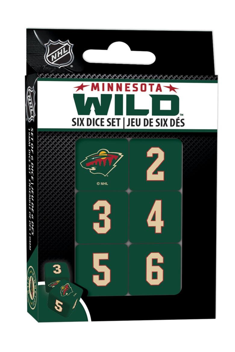 Minnesota Wild Dice Set, Main, color, Multicolor