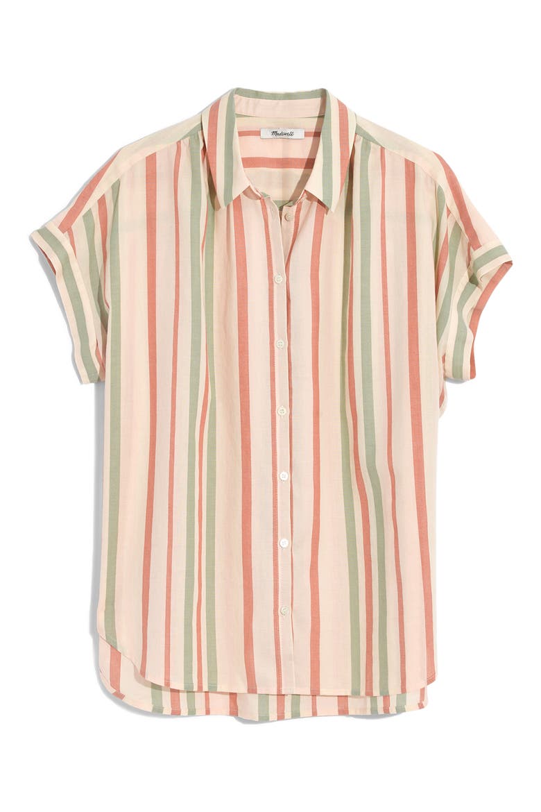 Central Multistripe Shirt, Alternate, color, LUCID PINK