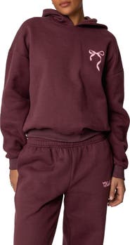 EDIKTED Sasha Bow Detail Hoodie