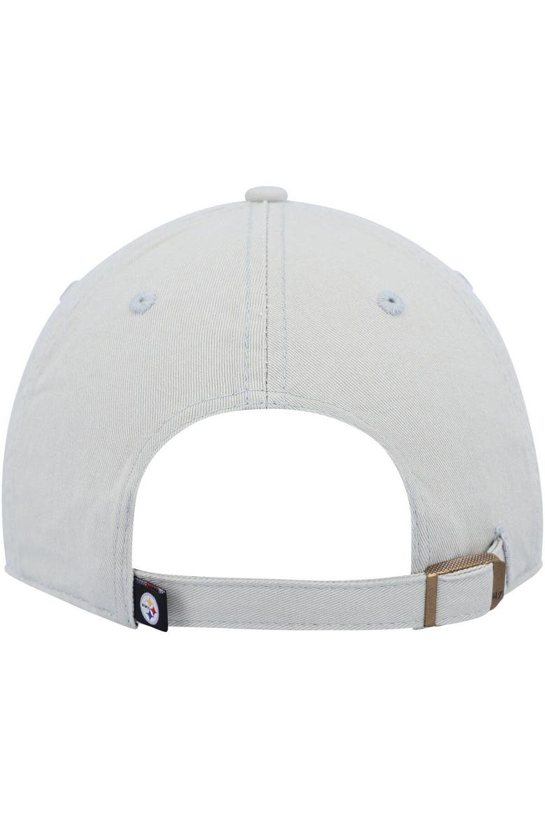 Men's '47 Gray Pittsburgh Steelers Clean Up Legacy Adjustable Hat, Alternate, color, Gray