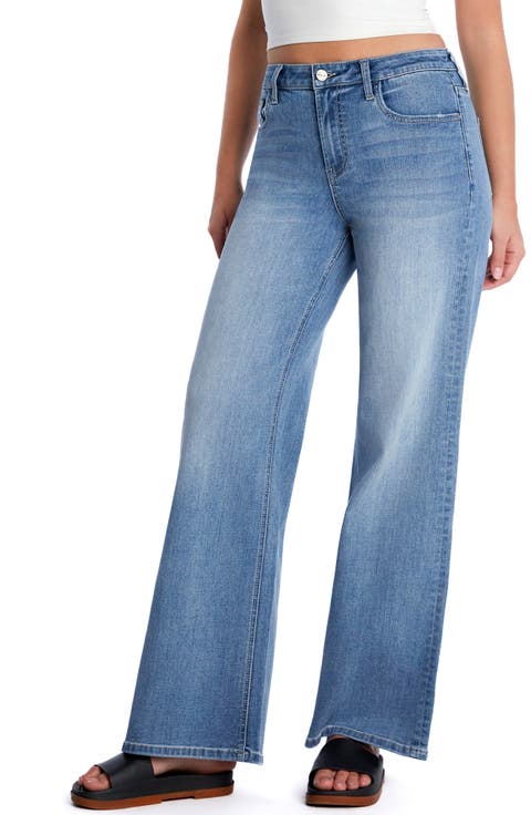 Myra Mid Rise Wide Leg Jeans