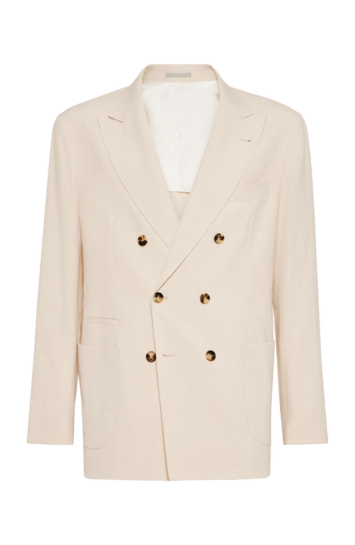 Brunello Cucinelli Uconstructed Blazer In Light Pink