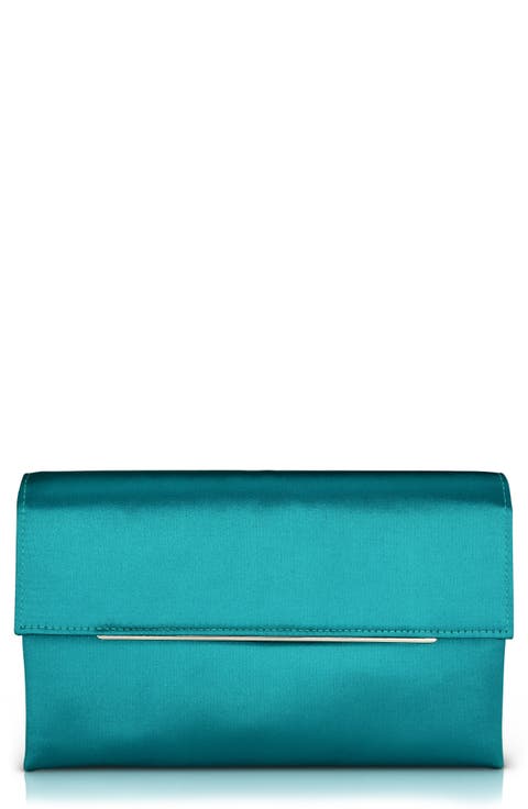 Harper Satin Envelope Clutch