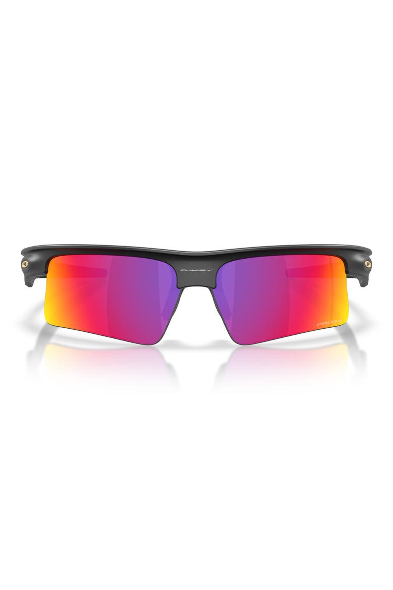 68mm APrizm™ Bisphaera Speed Rectangular Shield Sunglasses, Main, color, MATTE BLACK / PRIZM ROAD