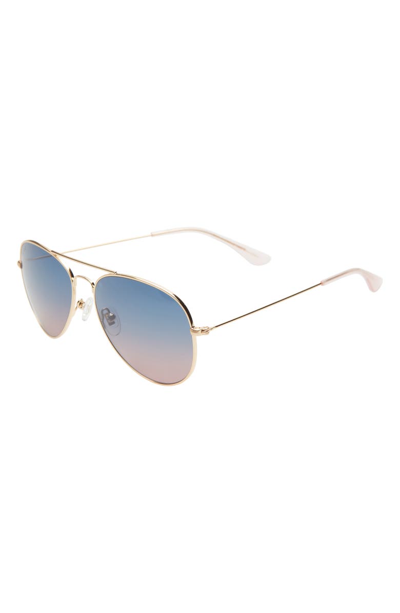 DIFF Cruz 58mm Polarized Aviator Sunglasses, Alternate, color, 