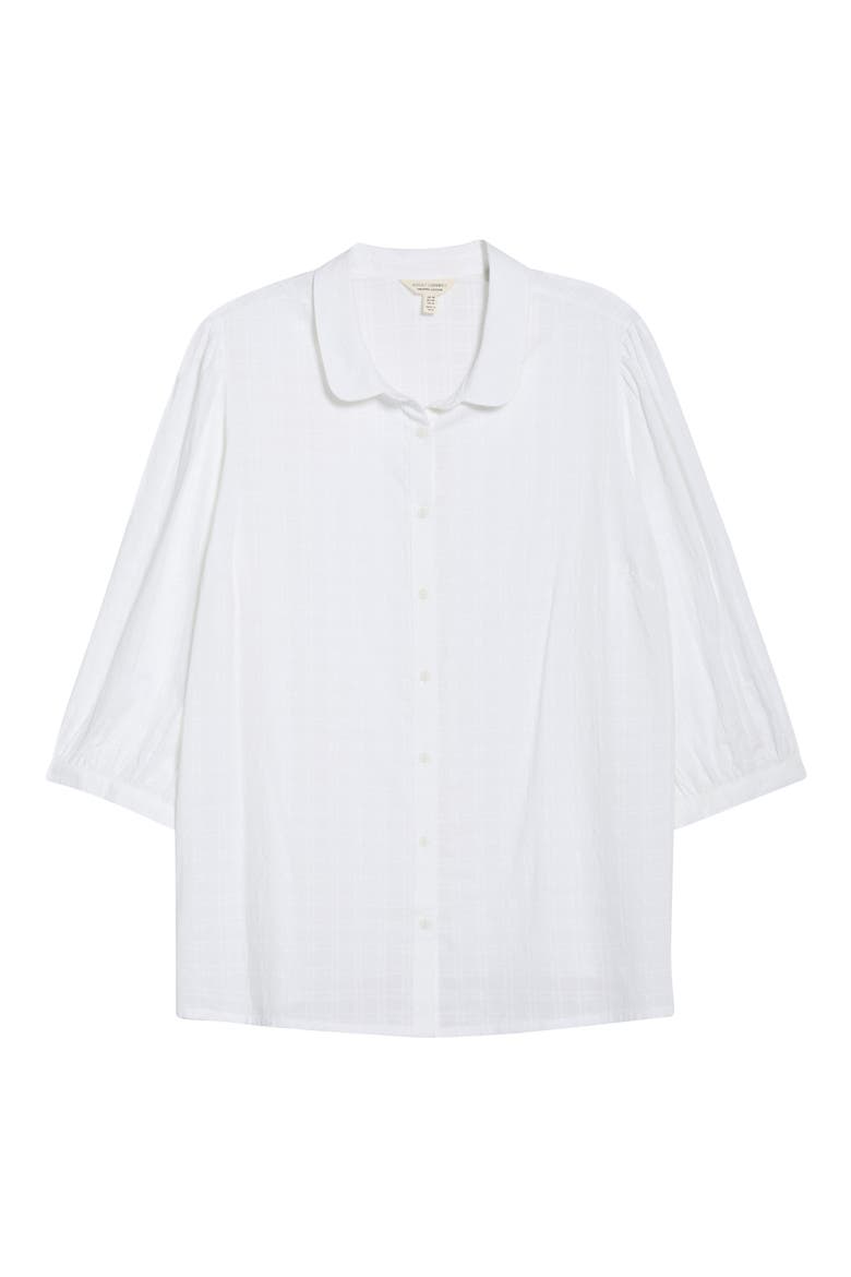 Hope Cottage Organic Cotton Button-Up Shirt, Alternate, color, SALT