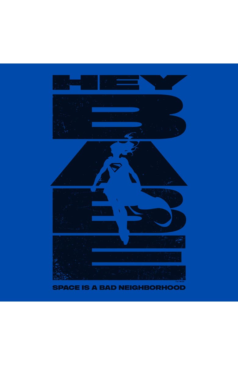 Supergirl Boy's Supergirl Hey Babe Kara Silhouette  Graphic T-Shirt, Alternate, color, Royal Blue