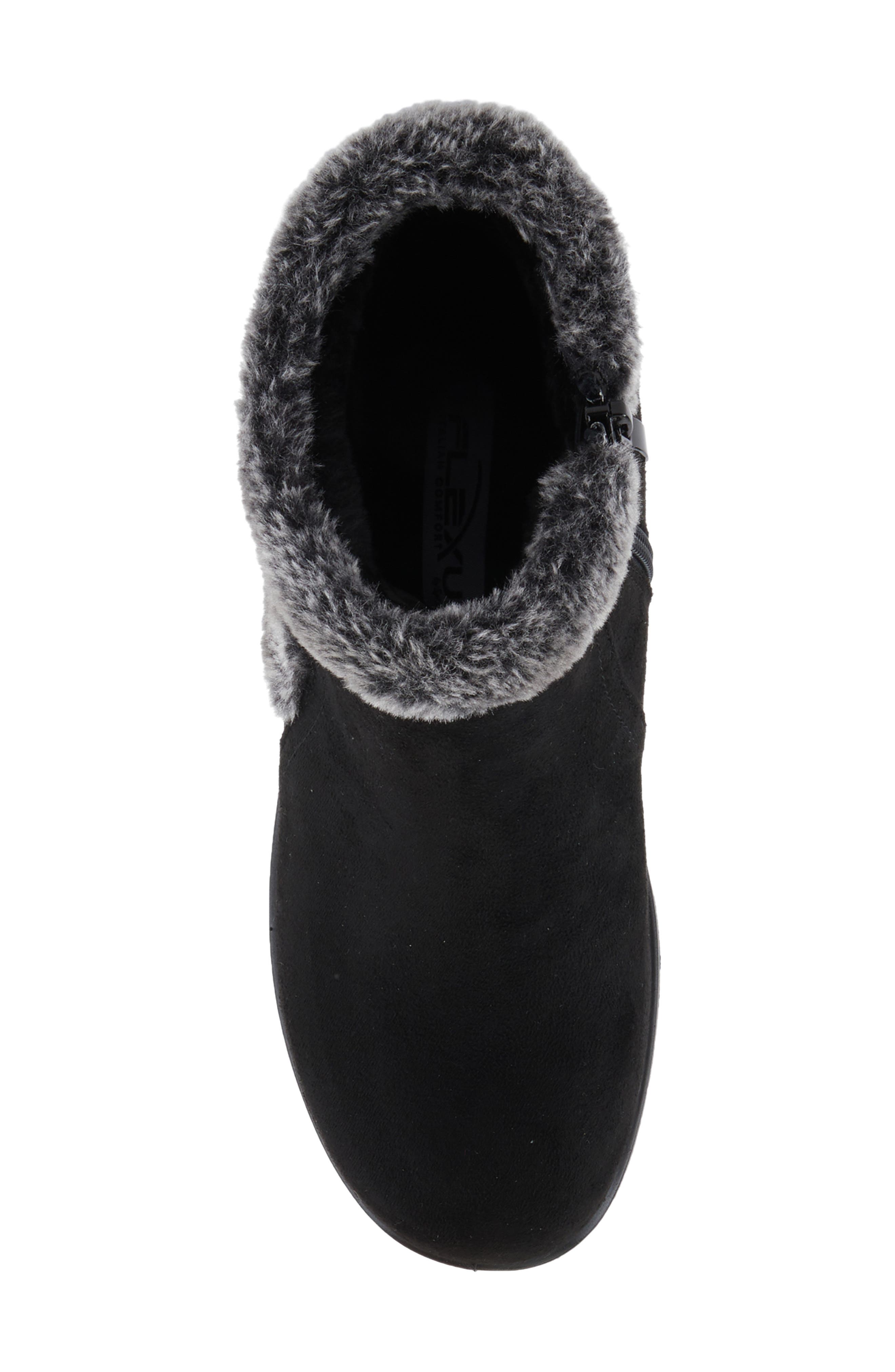Santuzza Waterproof Faux Fur Winter Boot, Alternate, color, BLACK