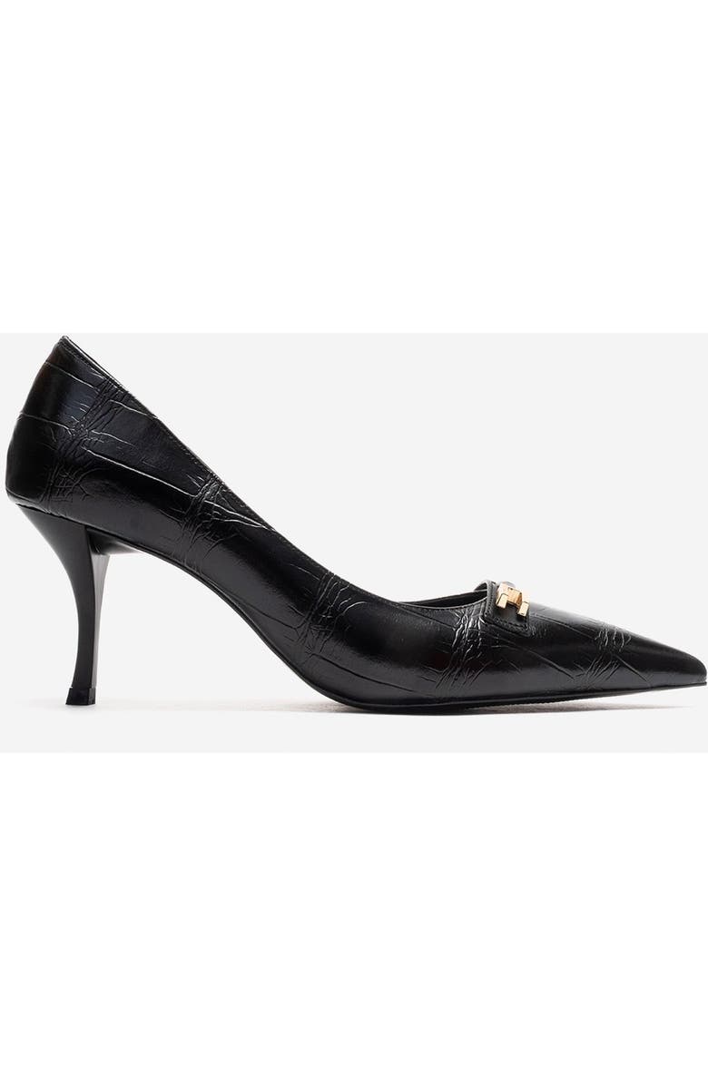 Prologue Shoes Poesy Pointed Toe Stiletto Pump, Alternate, color, Black Print