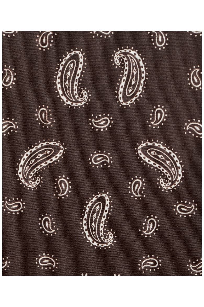 Paisley One-Piece Swimsuit, Alternate, color, BROWN