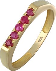 Bony Levy El Mar 18K Gold Gemstone Stackable Ring