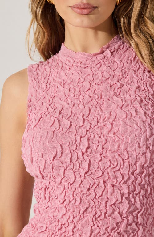 Astr The Label Scrunch Body-con Dress In Peony Pink
