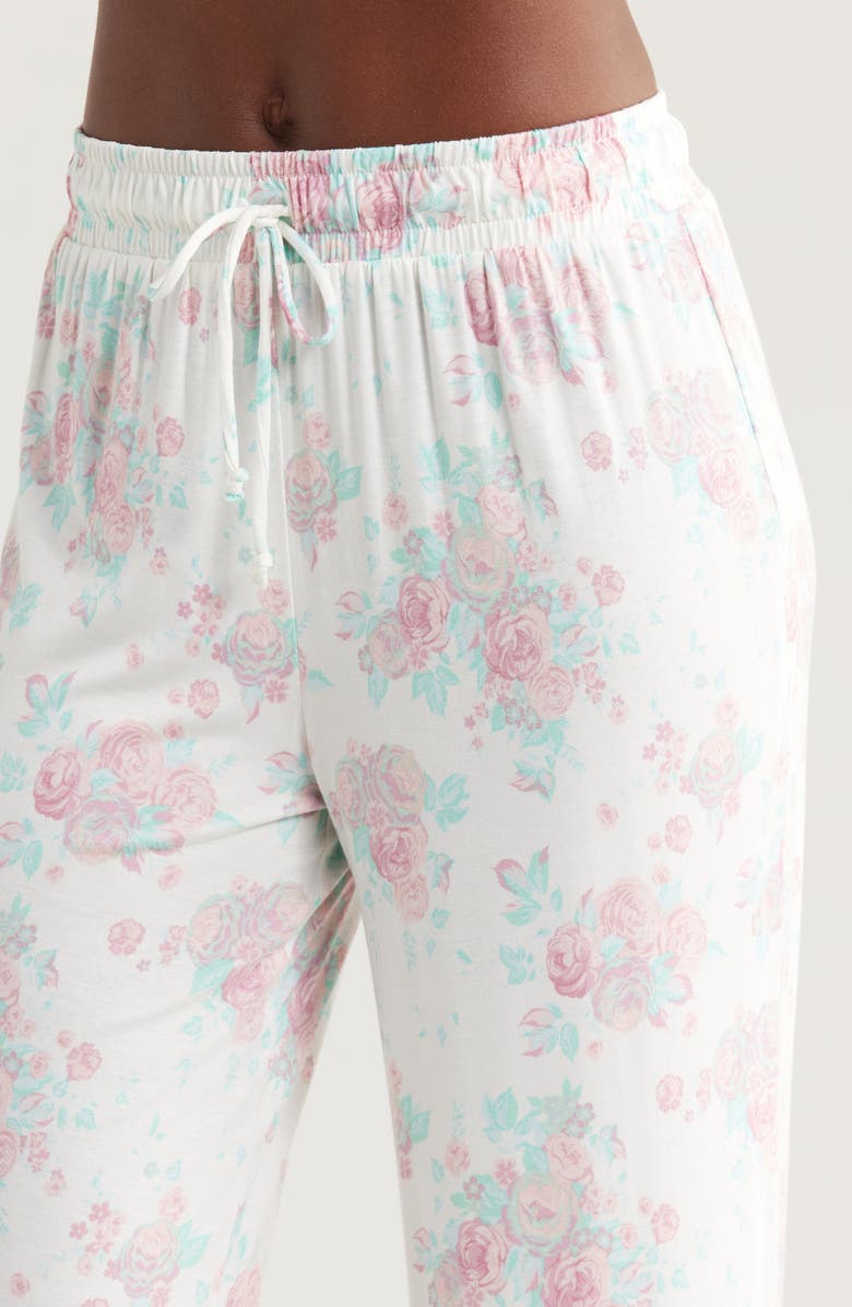 Honeydew Intimates All American Pajamas, Alternate, color, Ivory Roses