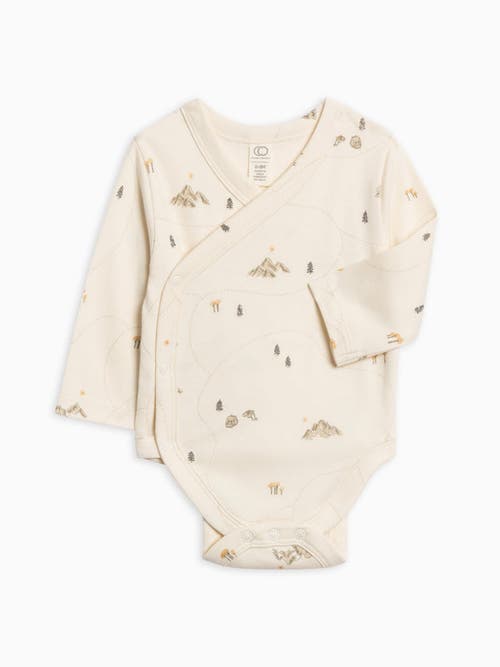 Colored Organics Kids' Organic Kai Kimono Bodysuit In Neutral