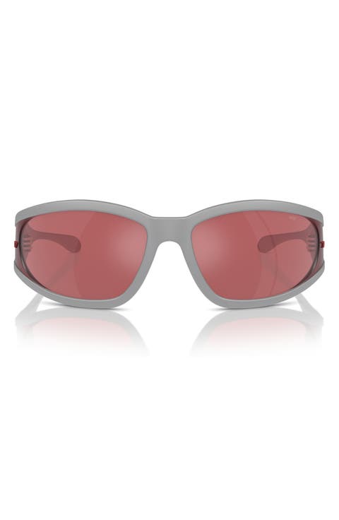 65mm Oversize Pillow Sunglasses