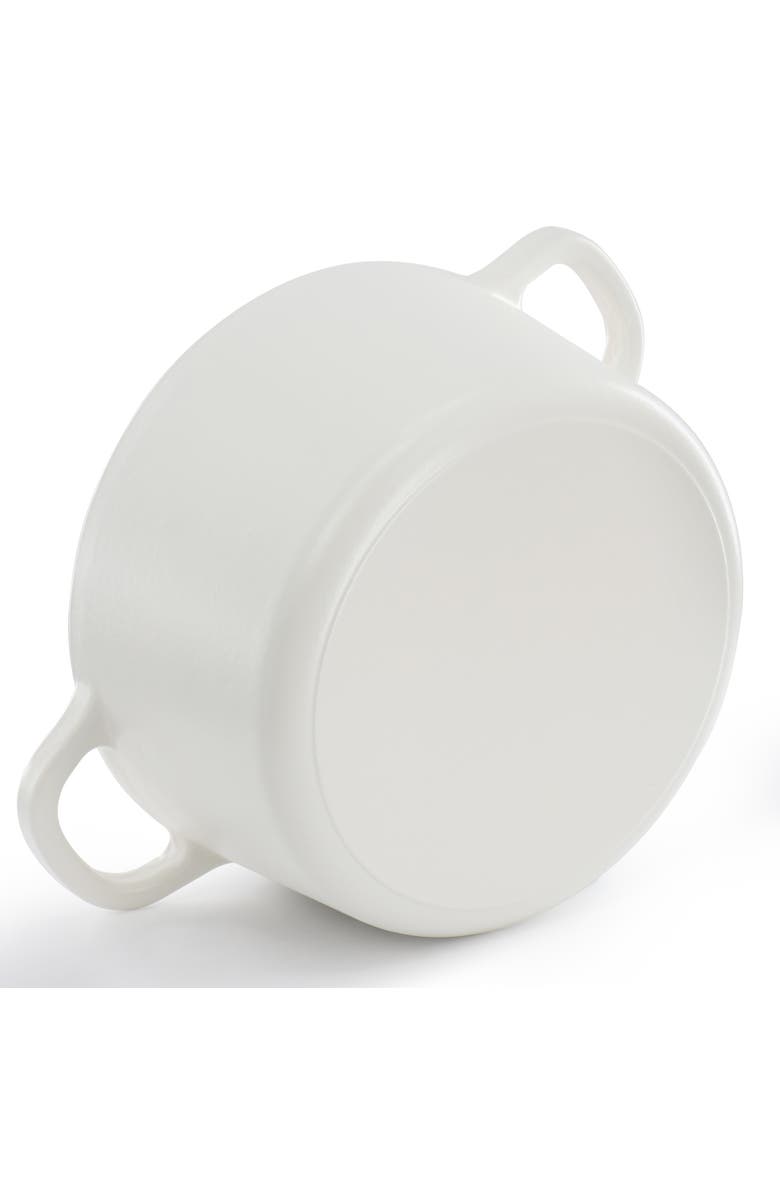 Crockpot 6 Quart Enameled Cast Iron Dutch Oven, Alternate, color, White