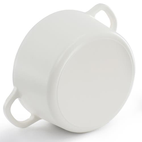 Crock-pot Crockpot 6 Quart Enameled Cast Iron Dutch Oven In White