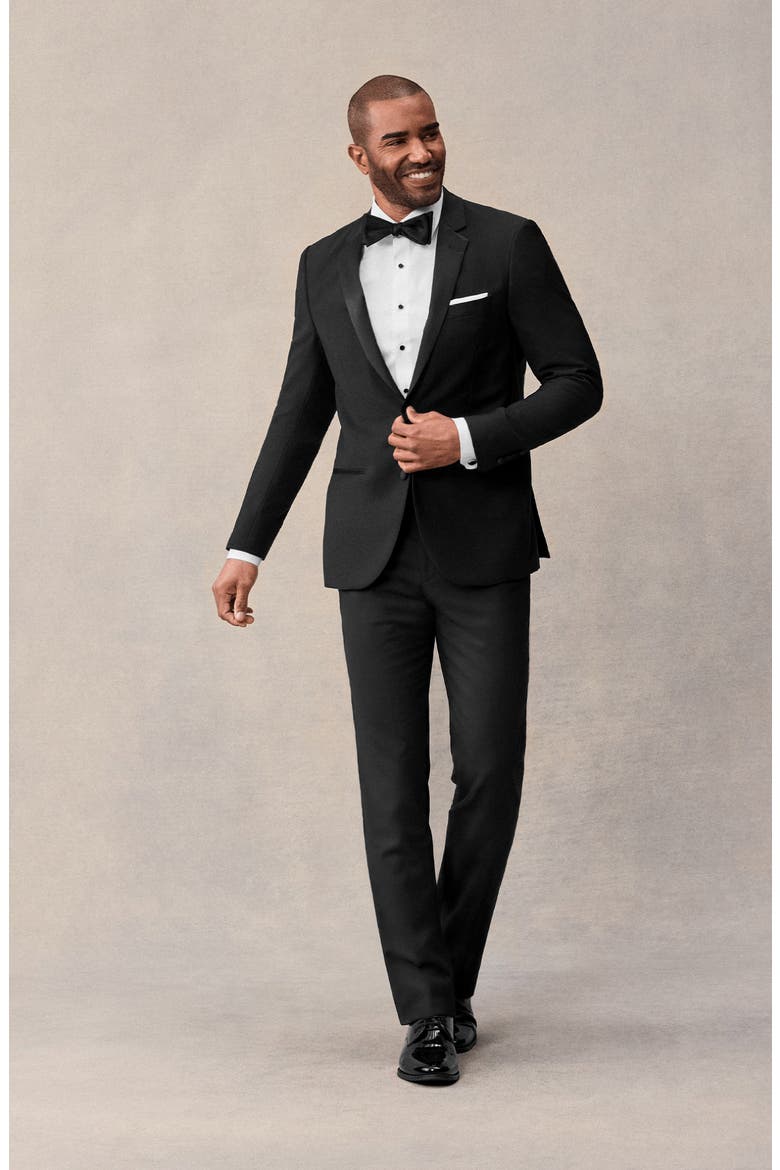 Notch Tuxedo Jacket, Alternate, color, Black