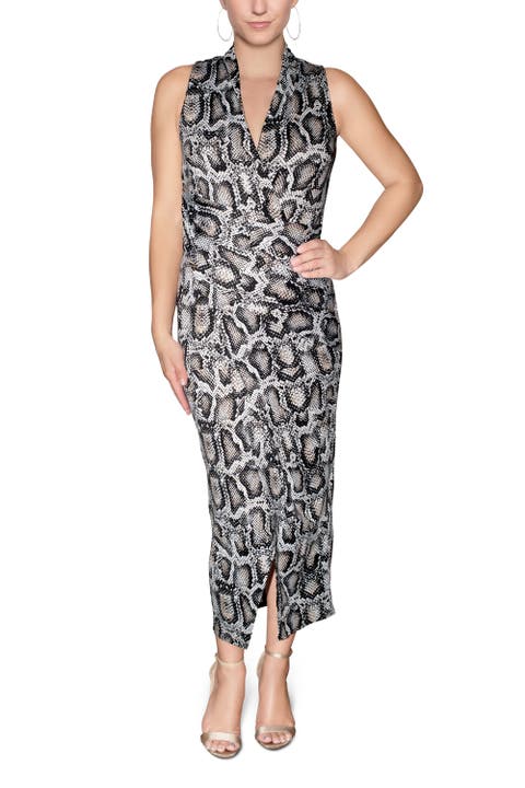 Bret Wrap Front Midi Dress