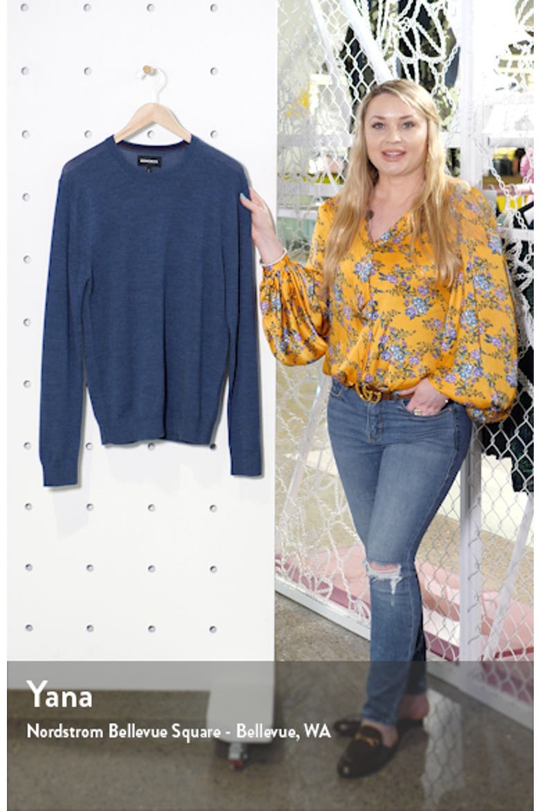 Slim Fit Merino Wool Crewneck Sweater video