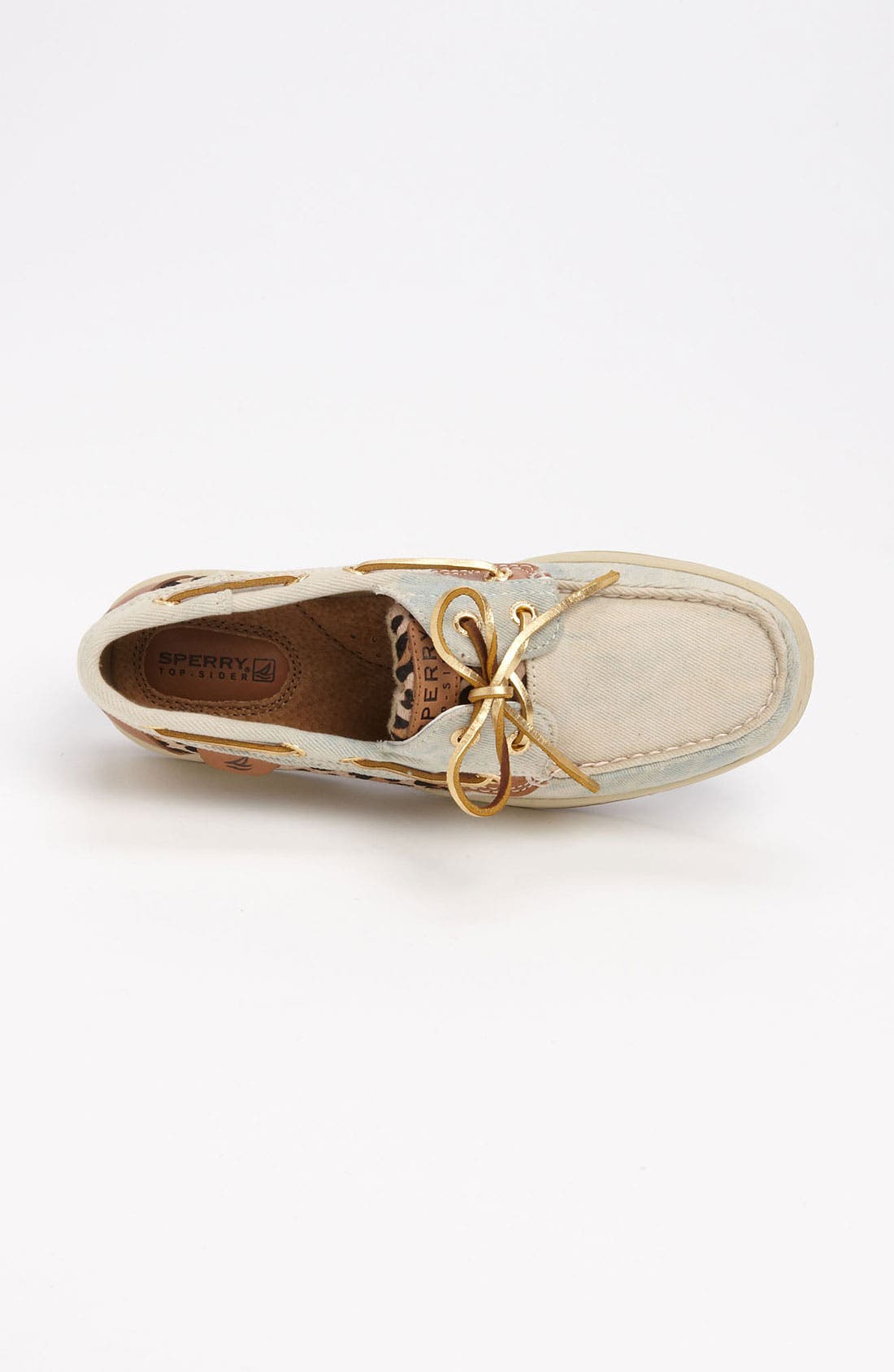 Sperry Top-Sider® 'Bluefish' Boat Shoe, Alternate, color, DENIM LEOPARD
