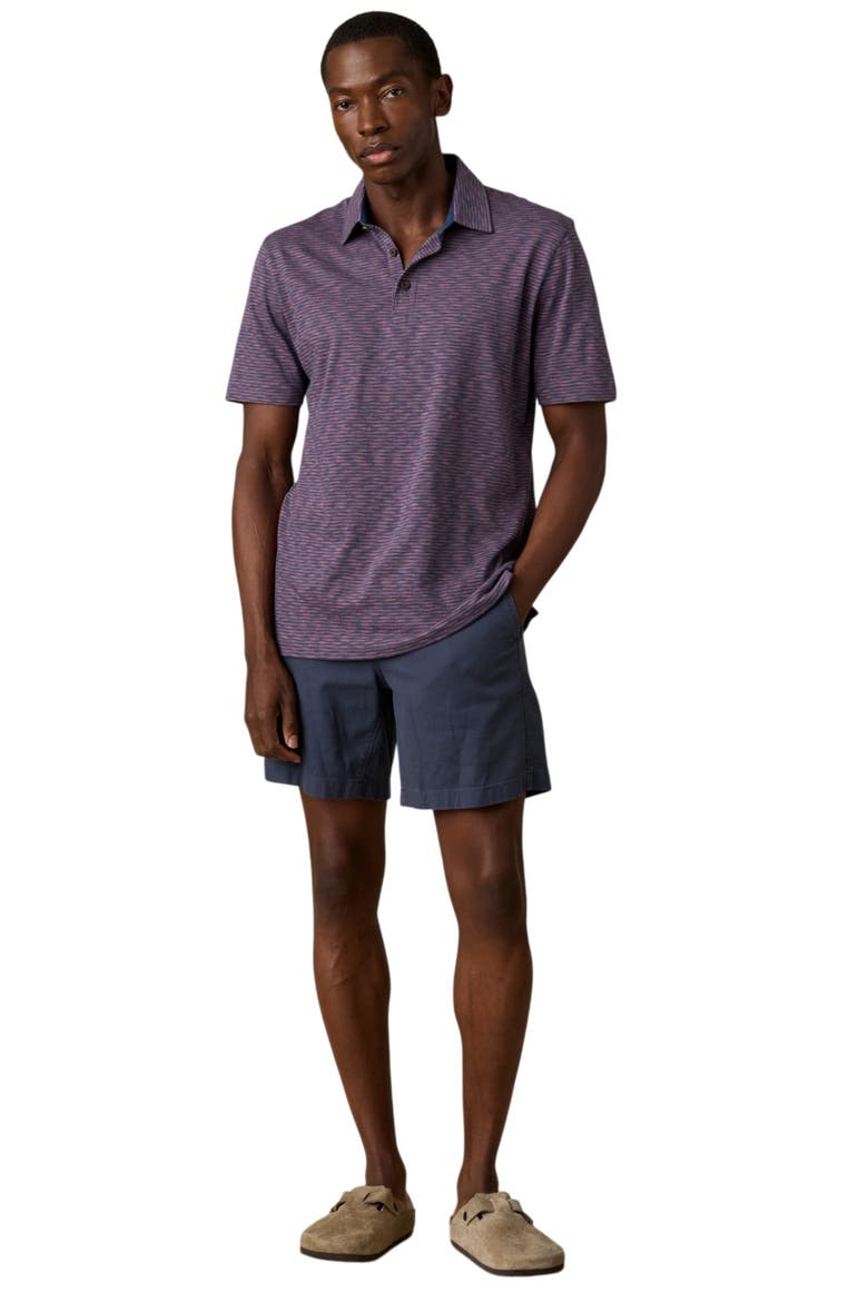 Sunwashed Polo, Alternate, color, DUNE STRIPE NIGHTFALL