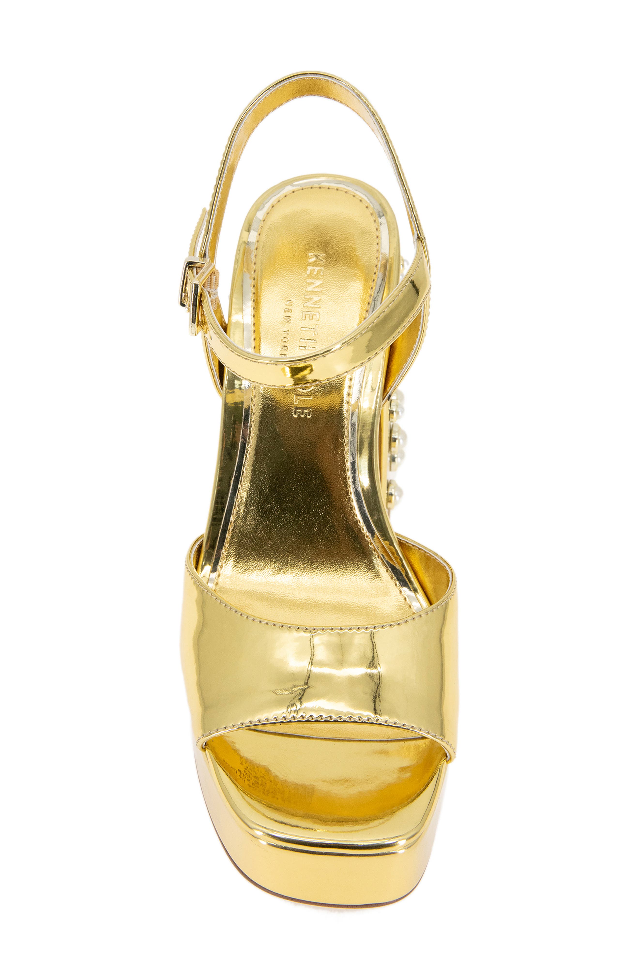 Kenneth Cole Dolly Pearls Block Heel Sandal, Alternate, color, 