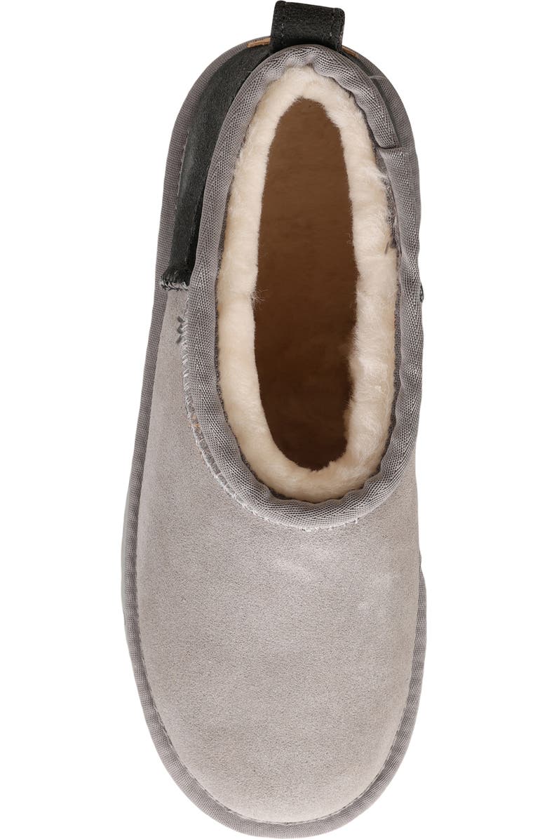 Mykos Genuine Shearling Lined Suede Bootie, Alternate, color, Charcoal Multi