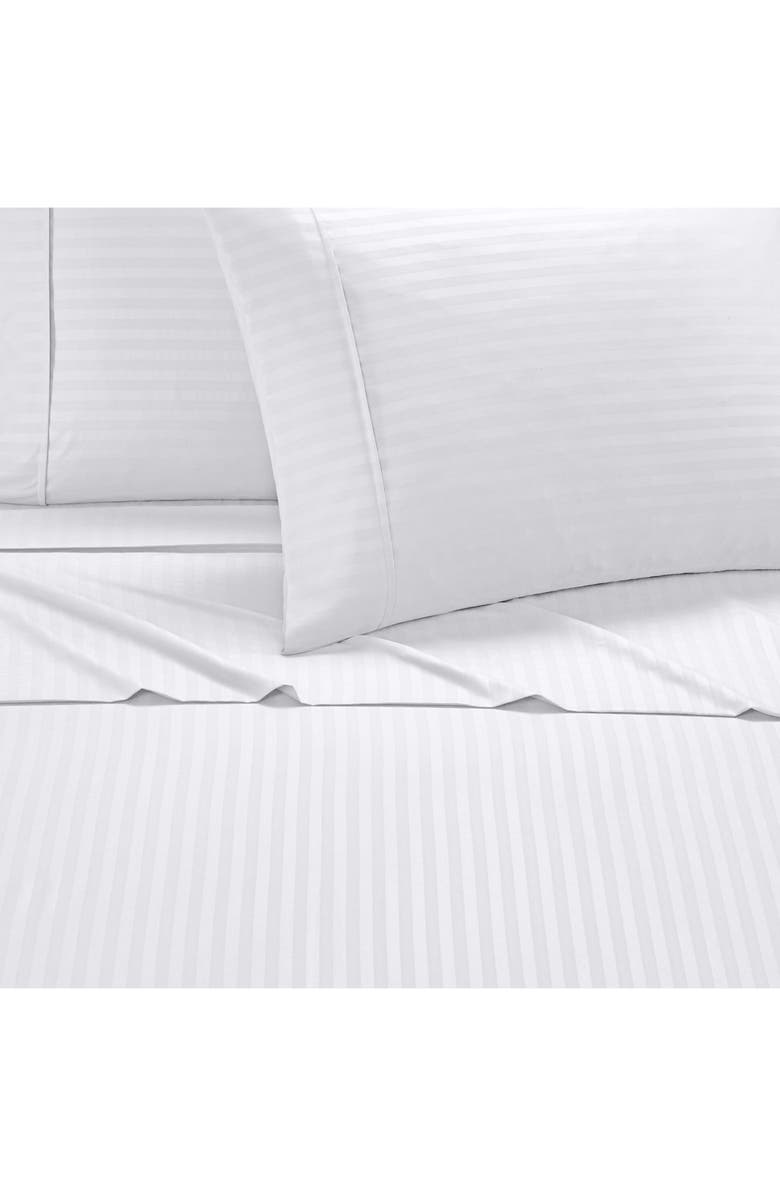 CHIC Sarina Solid with Stripe Sheet Set - Twin, Alternate, color, 