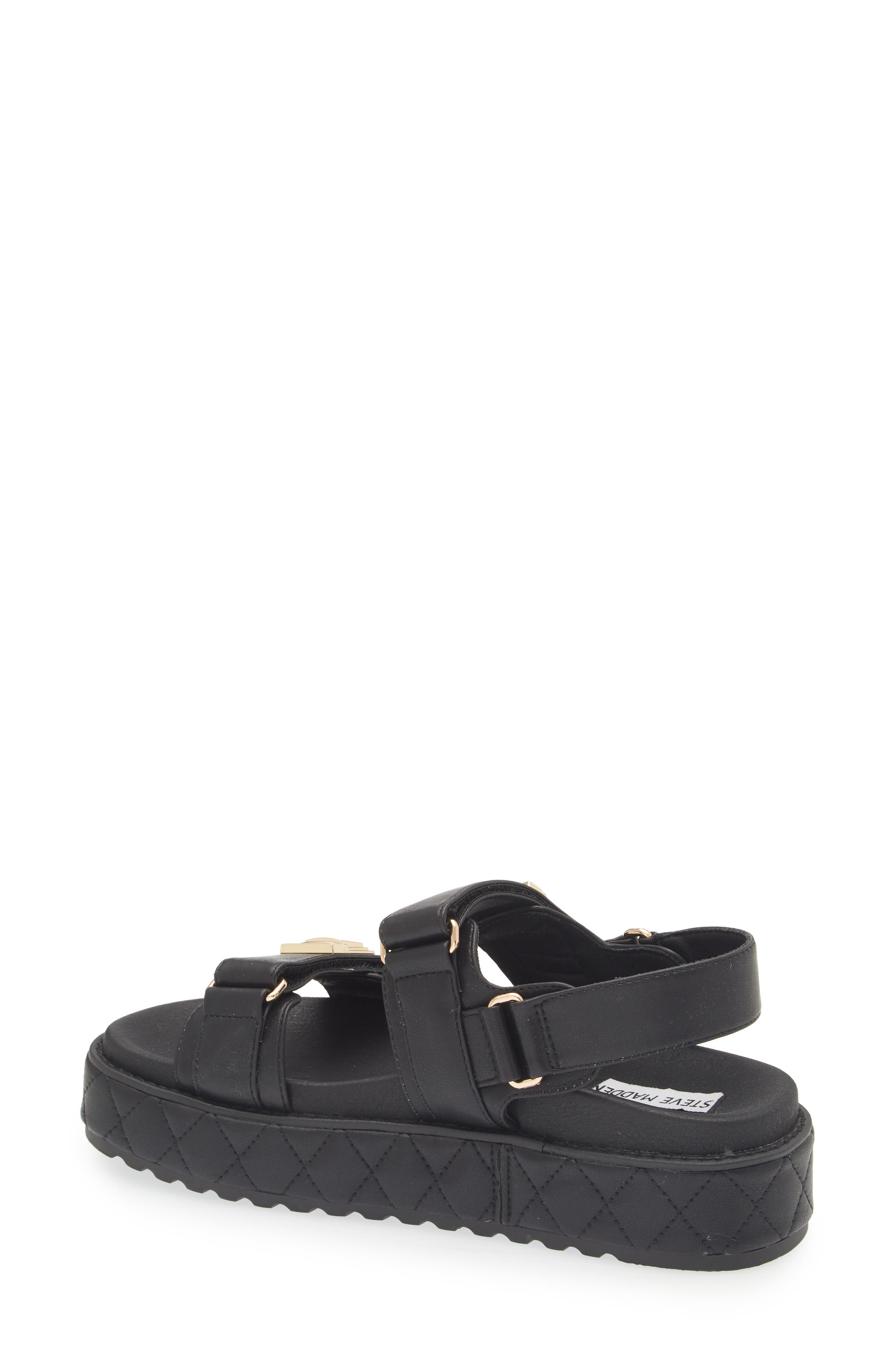 Steve Madden Bowie Platform Slingback Sandal, Alternate, color, Black