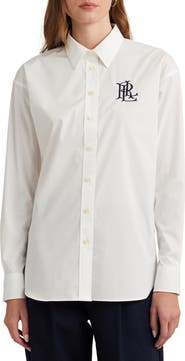 Lauren Ralph Lauren Relaxed Fit Stretch Cotton Shirt