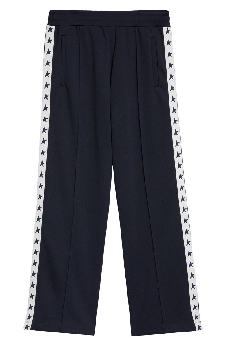 Golden Goose Isaac Star Logo Tape Wide Leg Track Pants, Alternate, color,