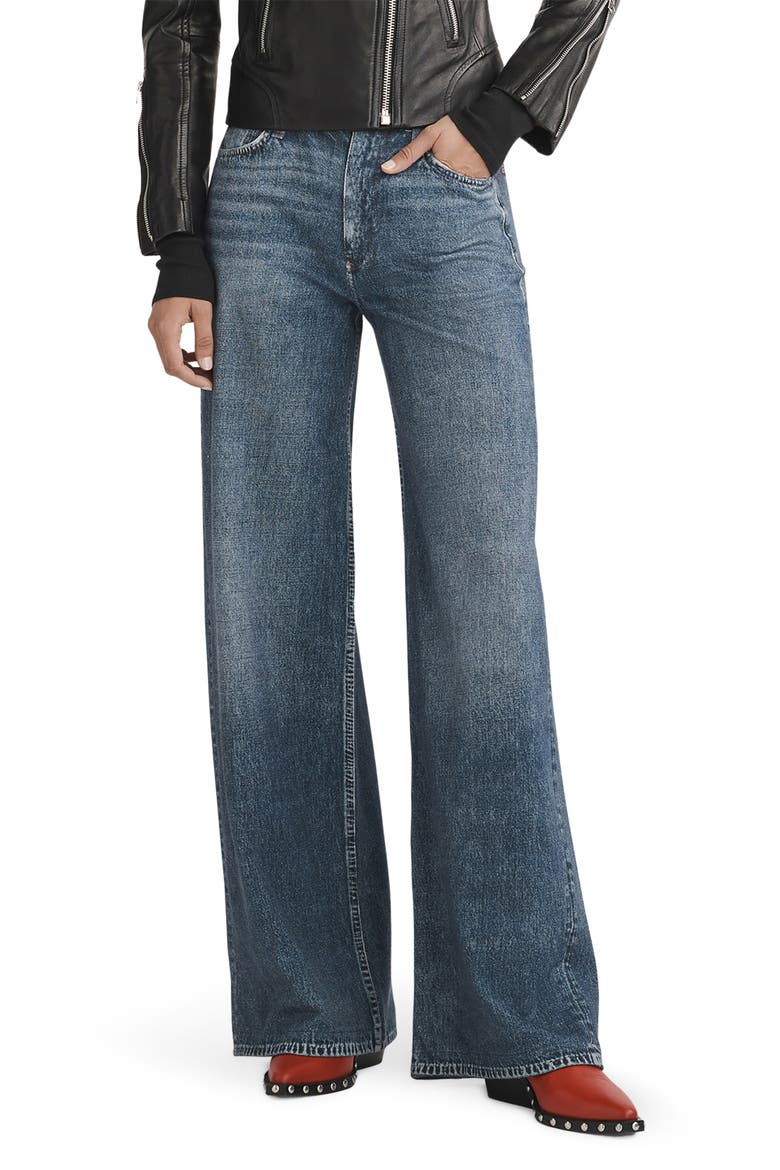 Miramar Sofie High Waist Cotton Terry Sweatpant Jeans, Main, color, KIMBR