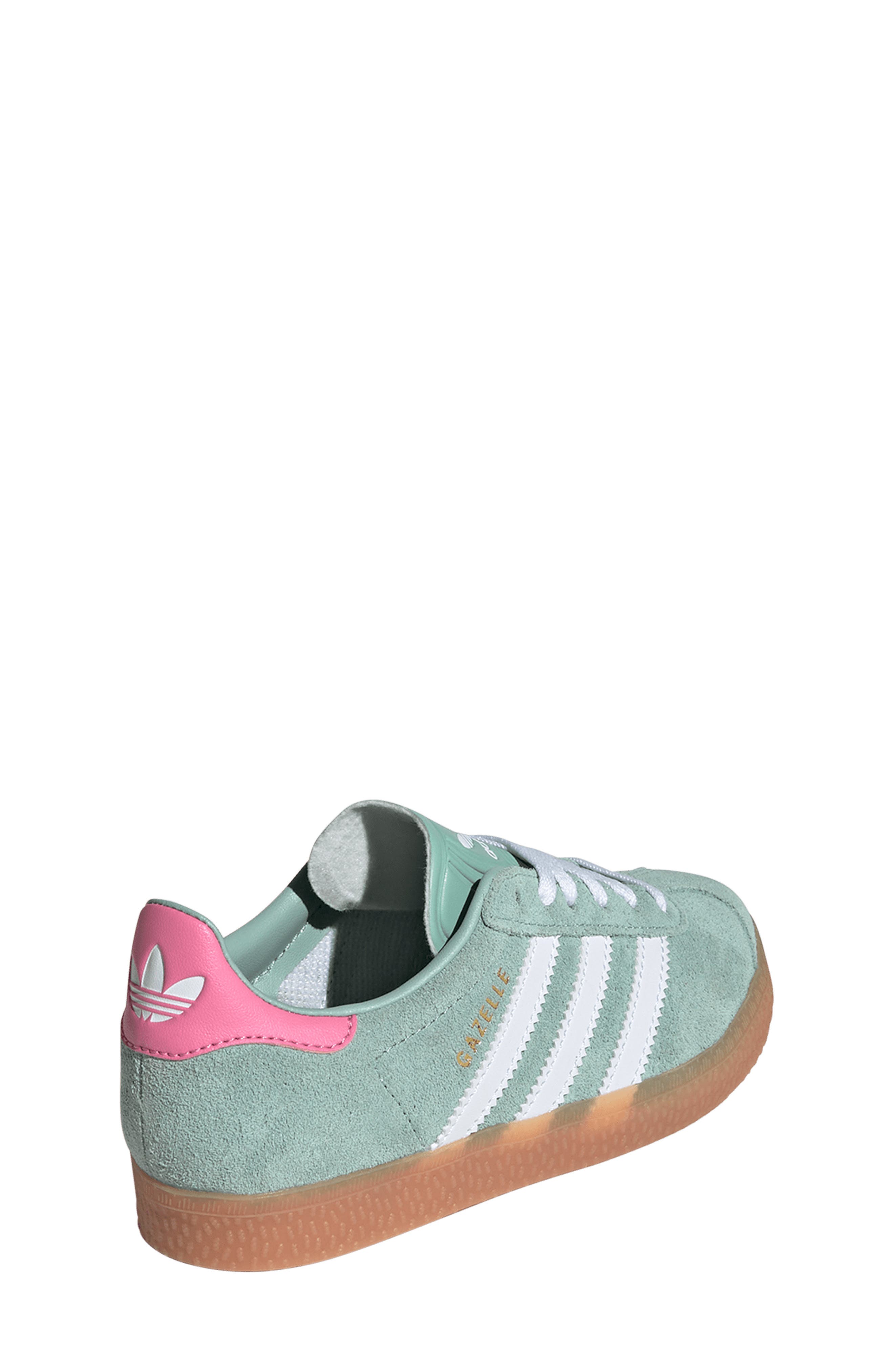 adidas Kids' Gazelle Low Top Sneaker, Alternate, color, Hazgrn/Ftw