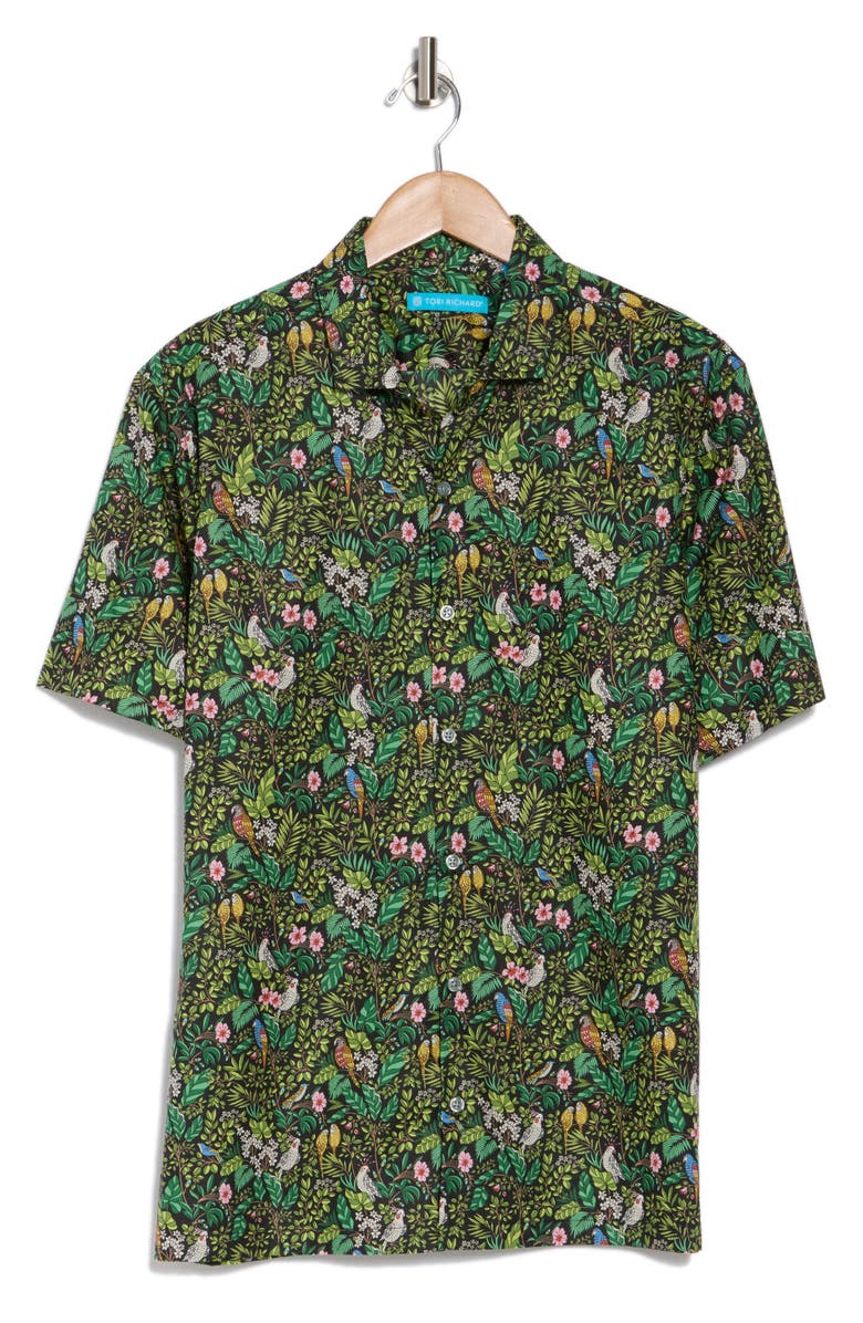 Tori Richard Of a Feather Cotton Polo, Alternate, color, 