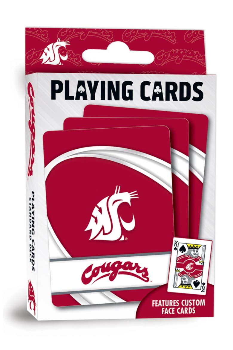 Washington State Cougars Playing Cards, Main, color, Multicolor