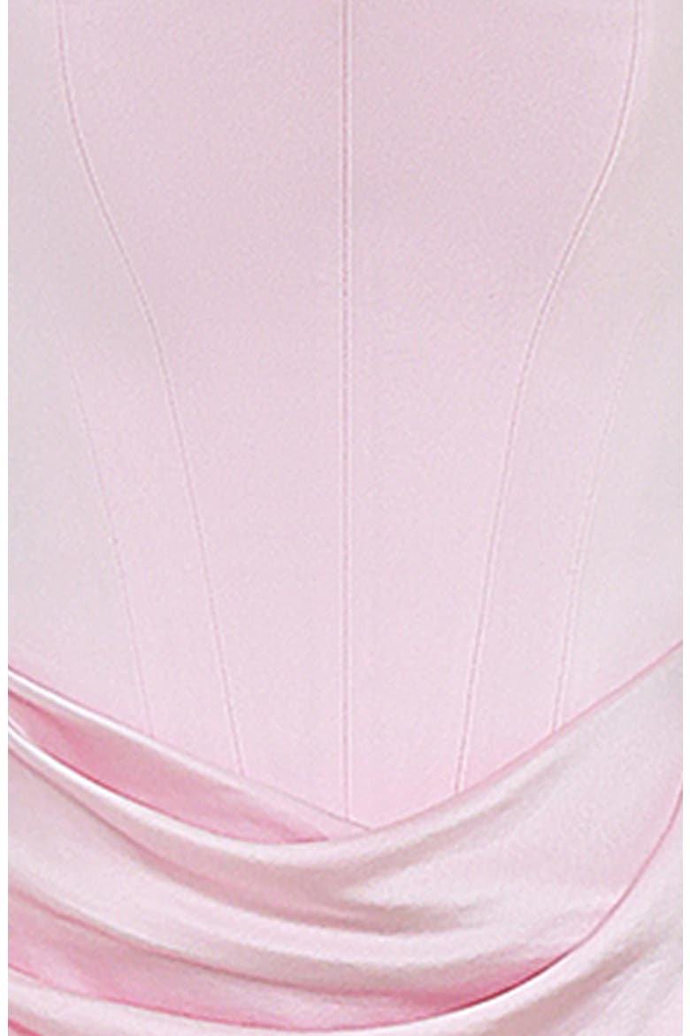 Persephone Strapless Corset Satin & Stretch Crepe Mermaid Gown, Alternate, color, ROSE SHADOW