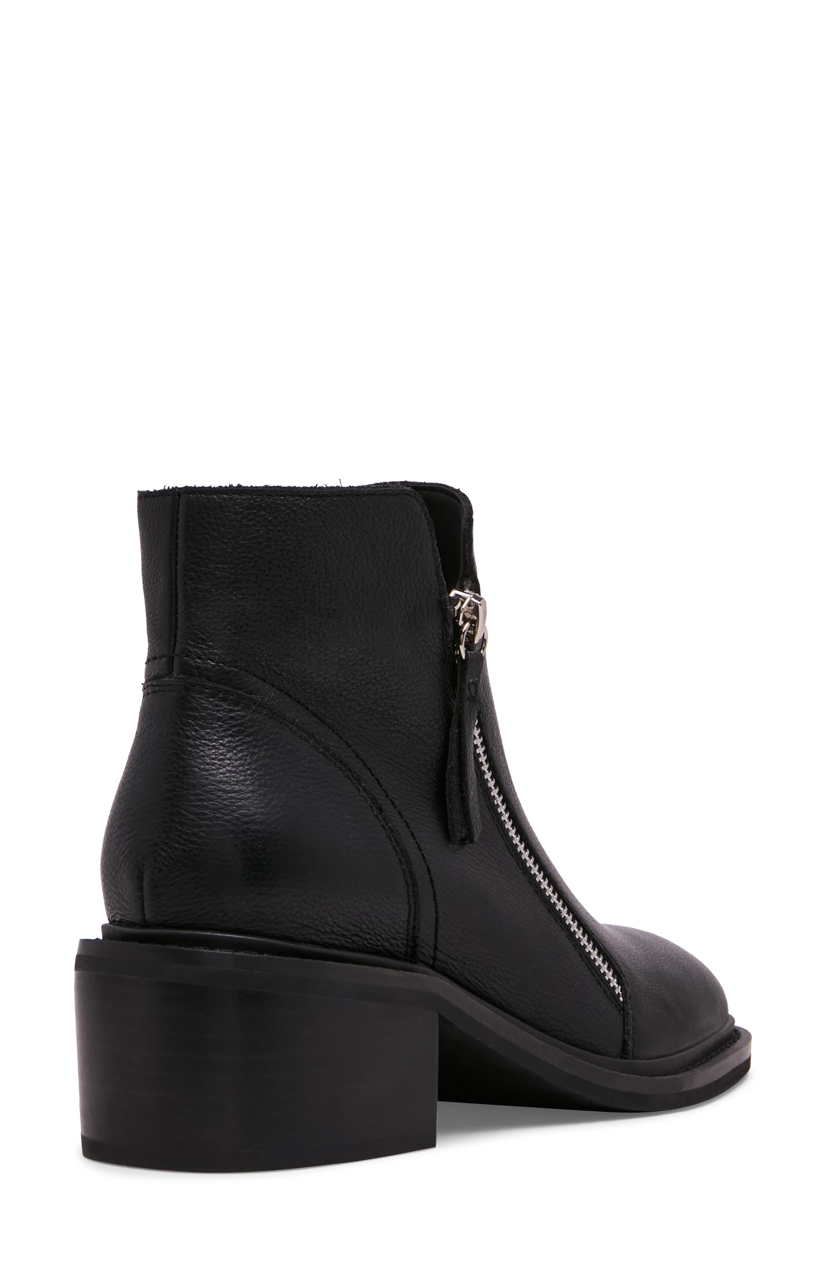 Lilani Waterproof Block Heel Bootie, Alternate, color, BLACK LEATHER
