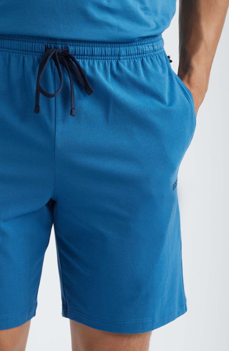BOSS Mix Match Stretch Cotton Pajama Shorts, Alternate, color, Open Blue