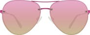 Kurt Geiger London Shoreditch 60mm Rimless Aviator Sunglasses