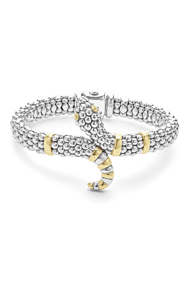 Rare Wonders - Serpent Rope Bracelet, Main, color, SILVER