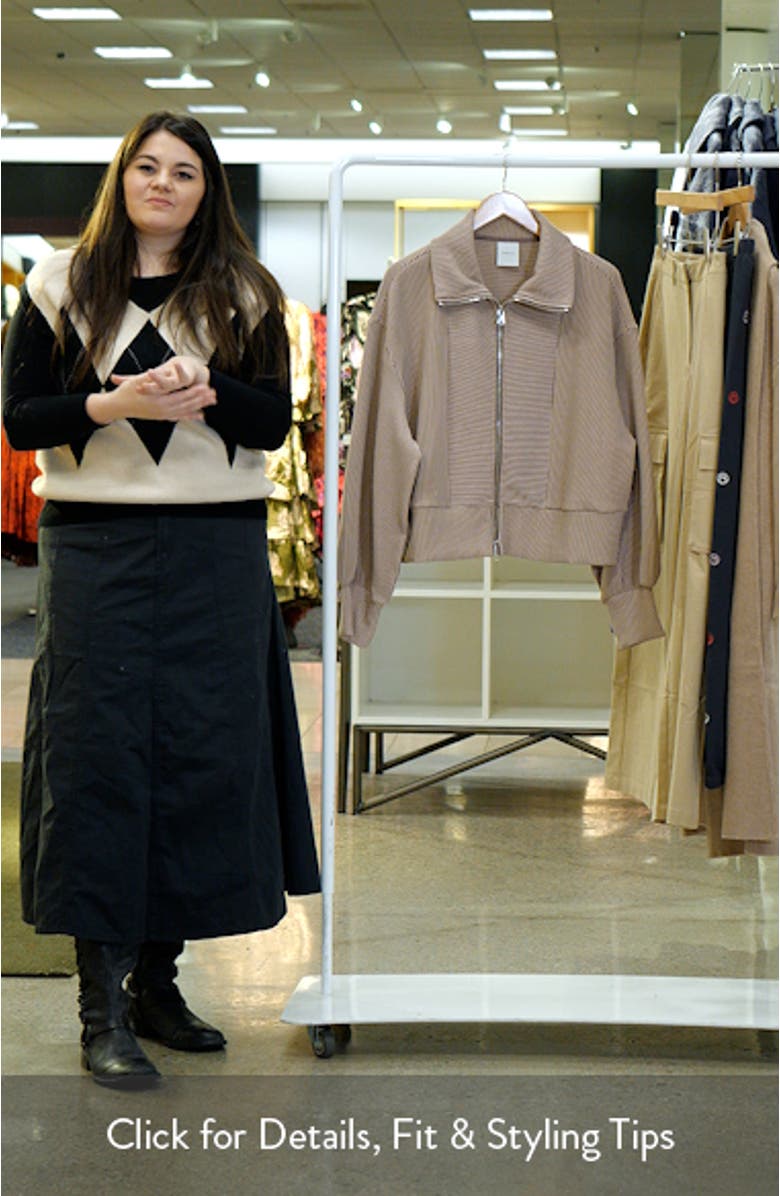 Gibbs Ottoman Rib Crop Zip Jacket, sales video thumbnail