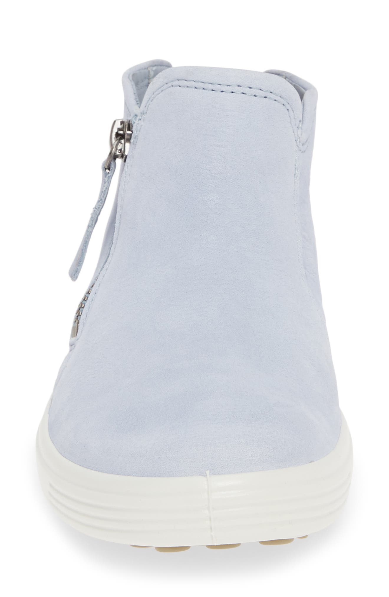 ECCO Soft 7 Mid Top Sneaker, Alternate, color, Dusty Blue Leather