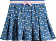 Mini Boden Kids' Floral Pleated Cotton Skort