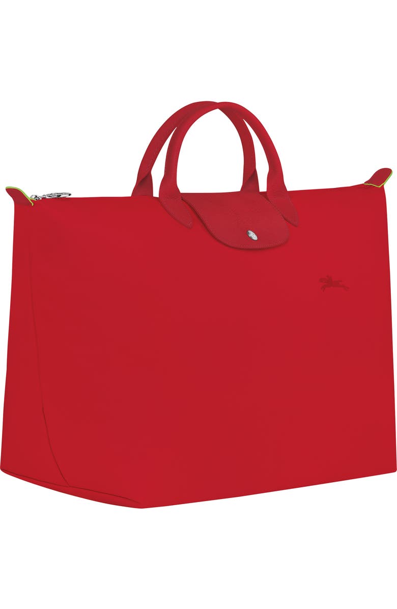 Longchamp Large Le Pliage Recycled Travel Bag, Alternate, color, Tomato
