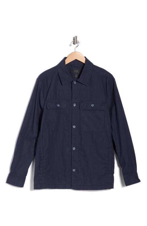 Linen & Cotton Shirt Jacket