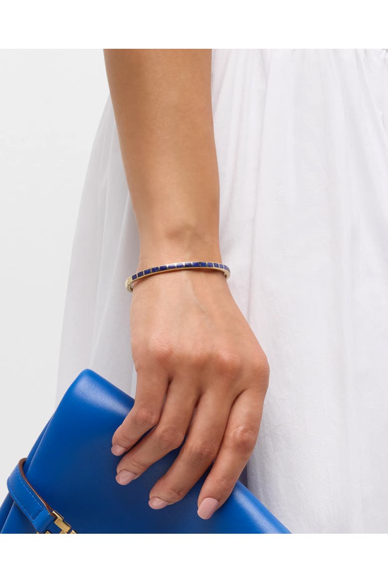 Dash Bracelet Set In Sterling With 18K Gold Overlay, Alternate, color, BLUE