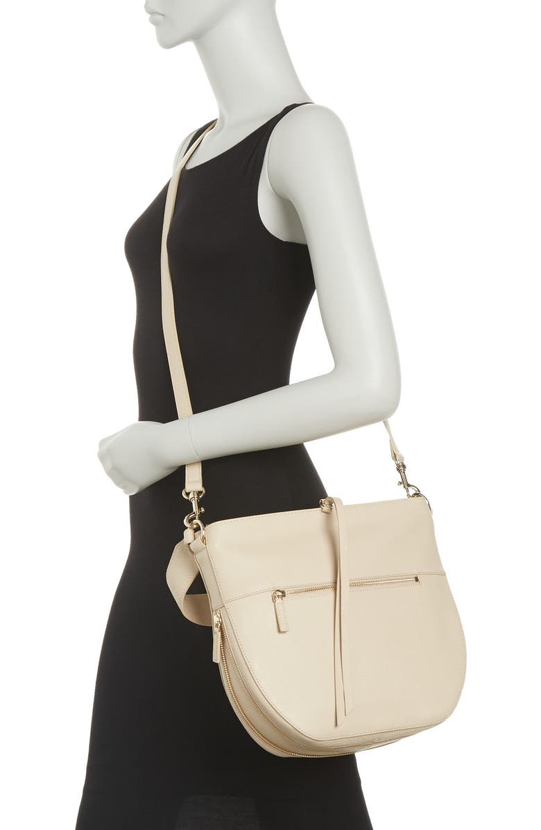 LANCASTER PARIS Dune Leather Hobo Bag, Alternate, color,