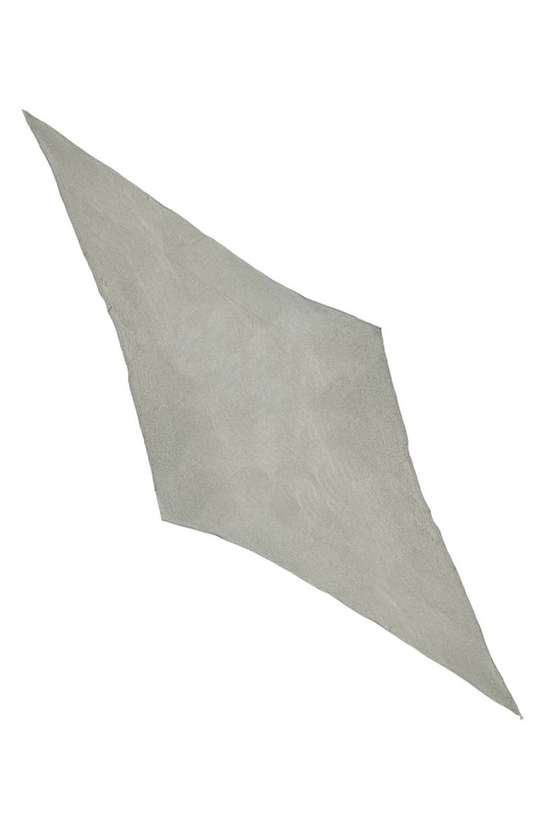 Knitted Diamond Scarf, Alternate, color, Light Pewter