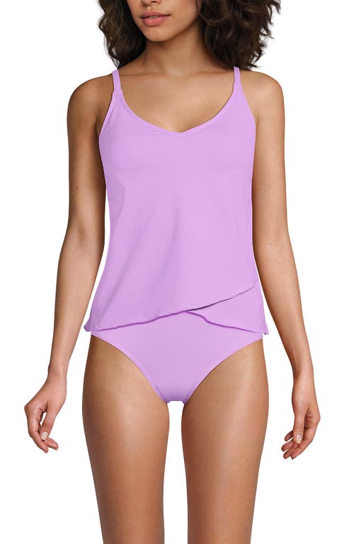 LANDS' END LANDS' END TULIP HEM TANKINI TOP 